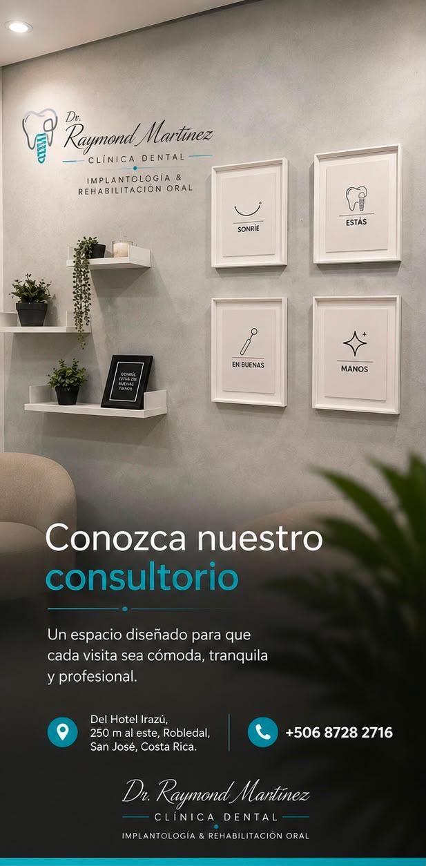 Recepción de la Clínica Dental Dr. Raymond Martínez