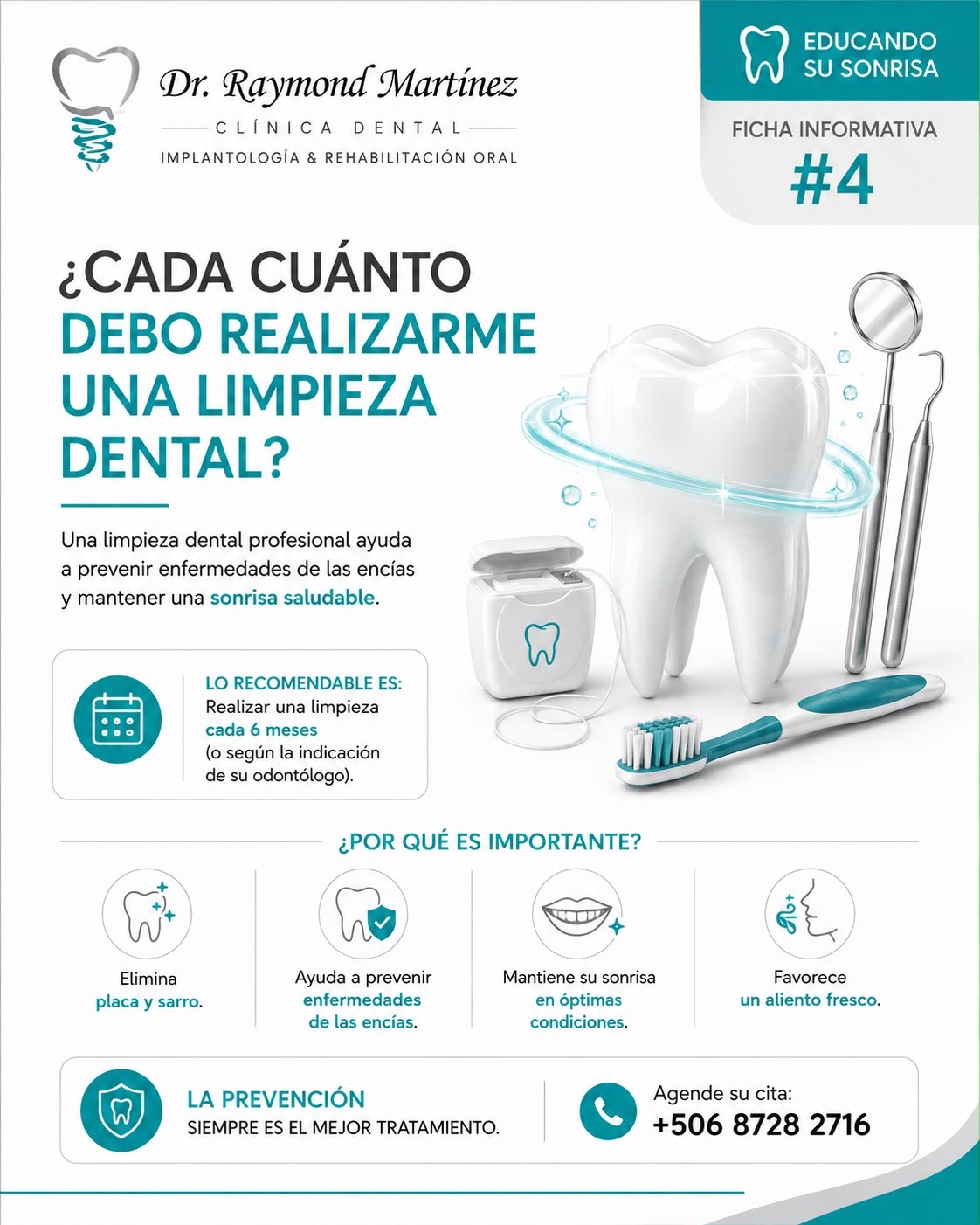 ¿Cada cuánto hacer una limpieza dental?
